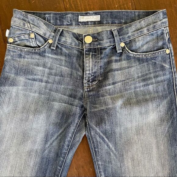Rock & Republic Y2K Blue Tag Low Rise Bootcut Jeans Roth Acid Blue Jeans Sz 27 - Picture 6 of 13